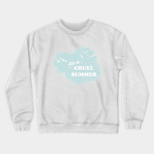 Cruel Summer: Birds Crewneck Sweatshirt by Maries Papier Bleu